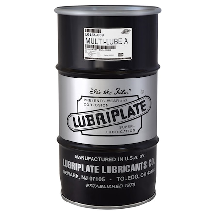 Lubriplate Multi-Lube A, 1/4 Drum, General Purpose White Calcium Grease L0183-039